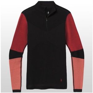 Smartwool Intraknit 250 Merino Wool Baselayer 1/4 Zip Long Sleeve Top Sz XL